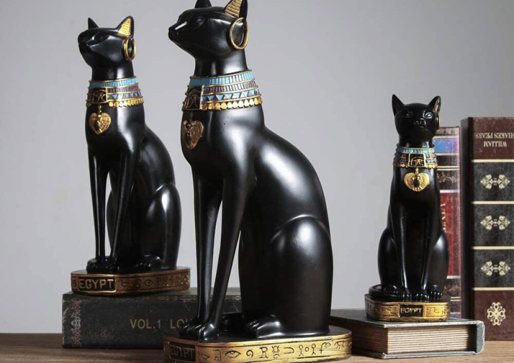 Statua crne mačke i feng shui