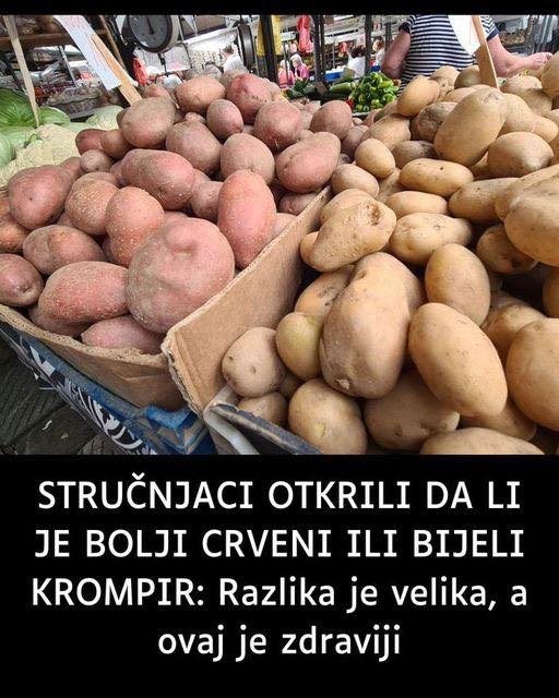 STRUČNJACI OTKRILI DA LI JE BOLJI CRVENI ILI BIJELI KROMPIR: Postoji velika razlika, a OVAJ KR0MPlR JE ZDRAVlJl…. - featured image