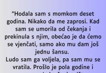 “Hodala sam s momkom deset godina…” “Hodala sam s momkom deset godina…” - featured image