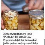 Pripremite Bijeli Luk Baš Ovako I Jedite Po Čen Svakog Dana! Jača Imunitet, I Štiti Od Svih Bolesti Pripremite Bijeli Luk Baš Ovako I Jedite Po Čen Svakog Dana! Jača Imunitet, I Štiti Od Svih Bolesti - featured image