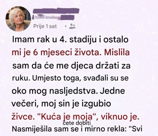 Imam još šest meseci života i upravo sam donela odluku koju mi deca nikada neće oprostiti Imam još šest meseci života i upravo sam donela odluku koju mi deca nikada neće oprostiti - featured image