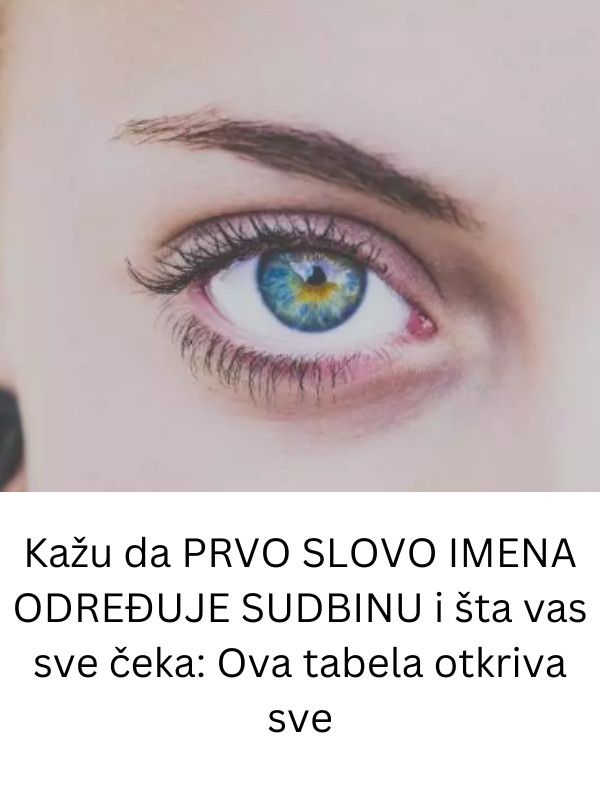 Kažu da PRVO SLOVO IMENA ODREĐUJE SUDBINU i šta vas sve čeka: Ova tabela otkriva sve - featured image
