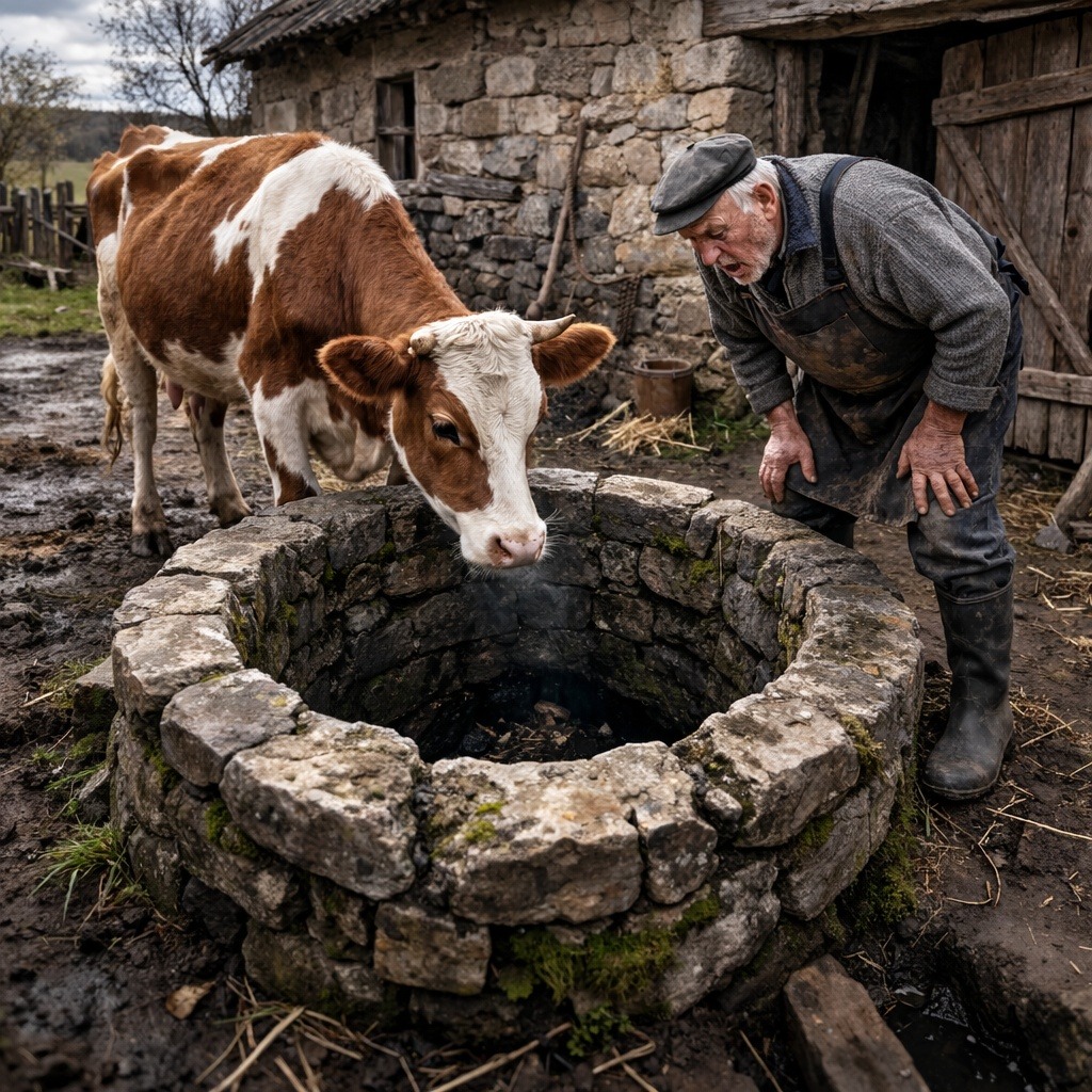 “Krava je svakodnevno gledala u bunar, a kada je djed odlučio pogledati, zbog onog što je ugledao on je zanijemio…” 😲😲😲 - featured image
