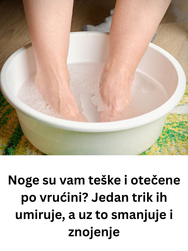 Noge su vam teške i otečene po vrućini? Jedan trik ih umiruje, a uz to smanjuje i znojenje - featured image