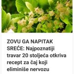 ZOVU GA NAPITAK SREĆE: Najpoznatiji Travar 20 Stoljeća Otkriva Recept Za Čaj Koji Eliminiše Nervozu Organizma! ZOVU GA NAPITAK SREĆE: Najpoznatiji Travar 20 Stoljeća Otkriva Recept Za Čaj Koji Eliminiše Nervozu Organizma! - featured image