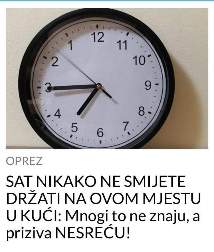 SAT NIKAKO NE SMIJETE DRŽATI NA OVOM MJESTU U KUĆI: Mnogi to ne znaju, a priziva NESREĆU! - featured image
