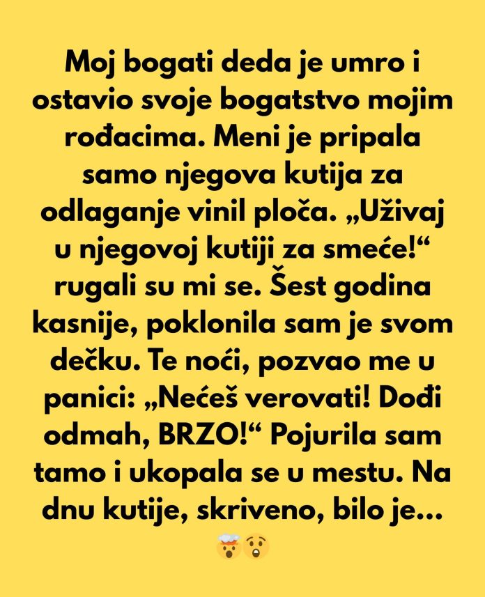 Moj bogati deda je preminuo i cjelokupno svoje bogatstvo ostavio… - featured image Moj bogati deda je preminuo i cjelokupno svoje bogatstvo ostavio… - featured image
