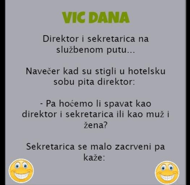 VIC DANA: Direktor i sekretarica na službenom putu - featured image VIC DANA: Direktor i sekretarica na službenom putu - featured image