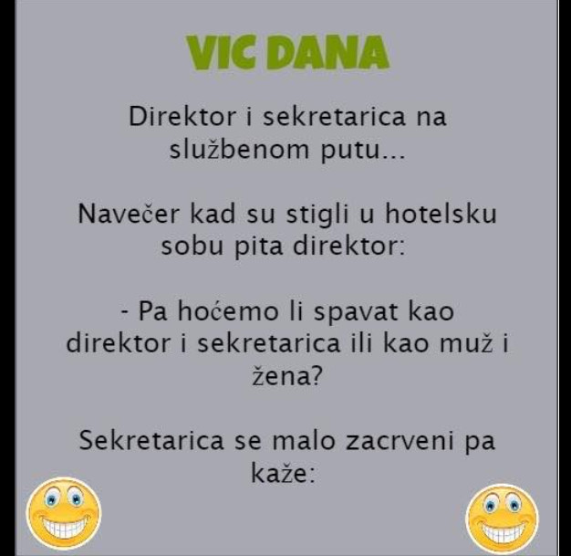 VIC DANA: Direktor i sekretarica na službenom putu - featured image VIC DANA: Direktor i sekretarica na službenom putu - featured image
