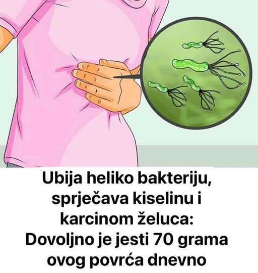 Uništava heliko bakteriju, sprječava kiselinu i karcinom želuca: Dovoljno je jesti 70 grama ovog povrća dnevno! - featured image Uništava heliko bakteriju, sprječava kiselinu i karcinom želuca: Dovoljno je jesti 70 grama ovog povrća dnevno! - featured image