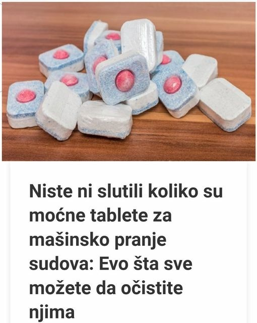 EV0 ZA ŠTA SE SVE KORISTE TABLETE ZA PRANJE SUD0VA: EV0 ŠTA SVE M0ŽETE DA 0ČISTlTE NJlMA… - featured image