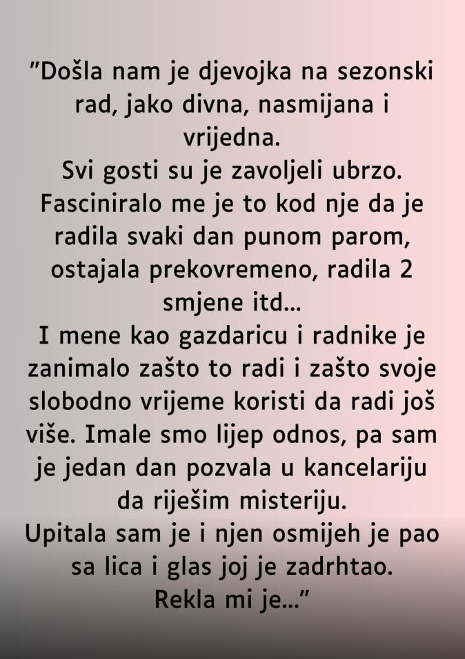 “Došla nam je djevojka na sezonski rad…” - featured image