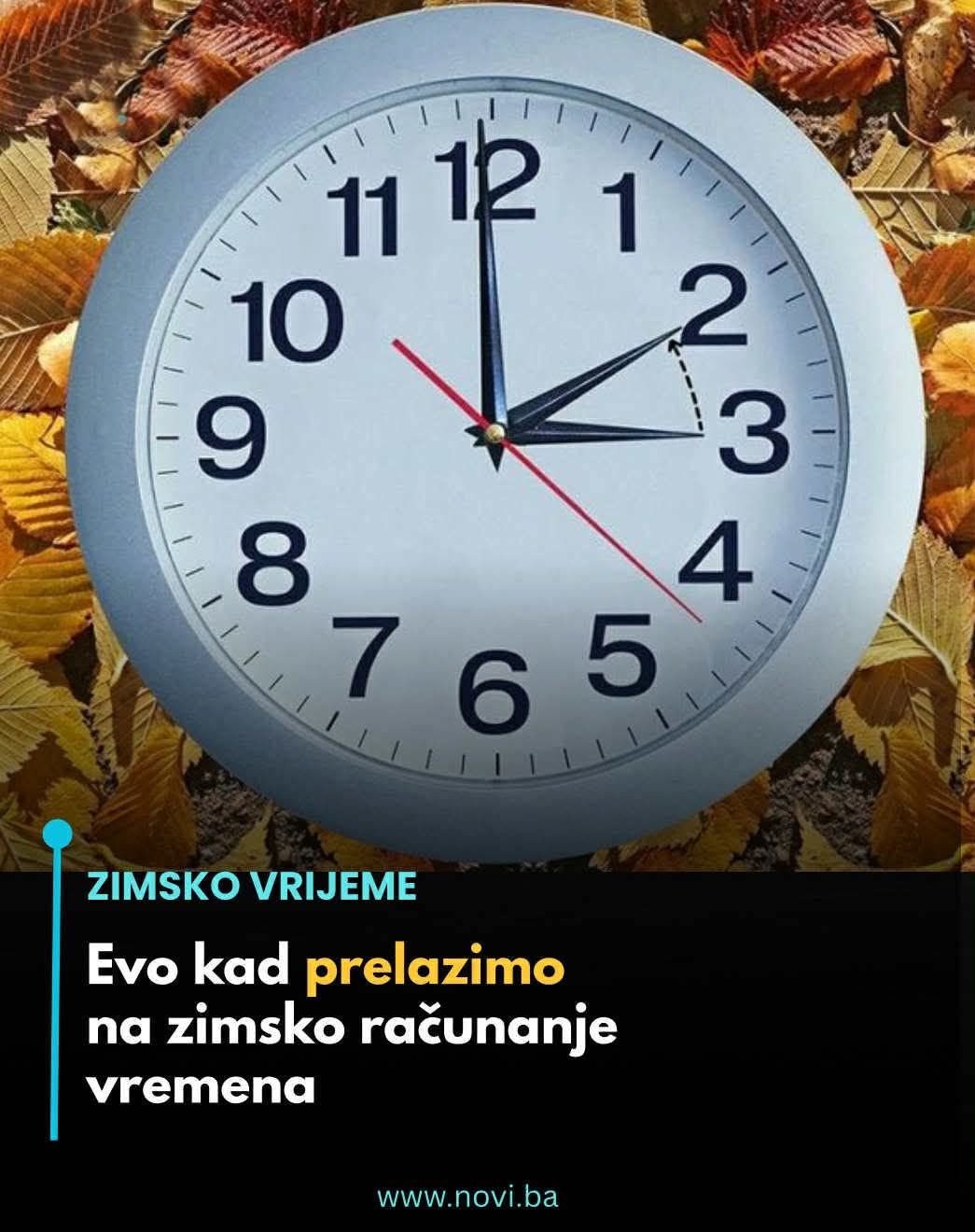 Evo kad prelazimo na zimsko računanje vremena: Ovo će mnoge ljude zbuniti… (FOTO) - featured image