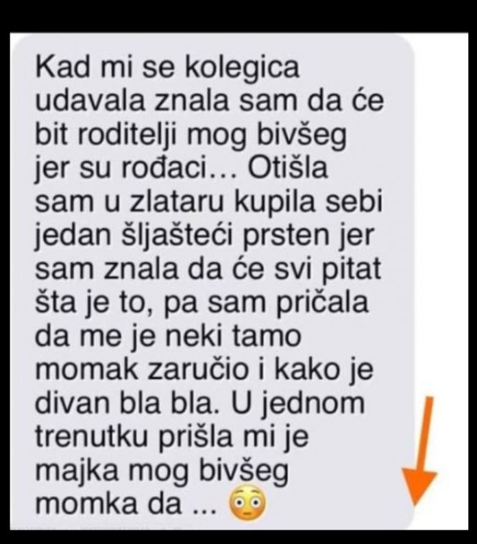 “Kad mi se kolegica udavala znala sam da će bit roditelji mog bivšeg ..” - featured image
