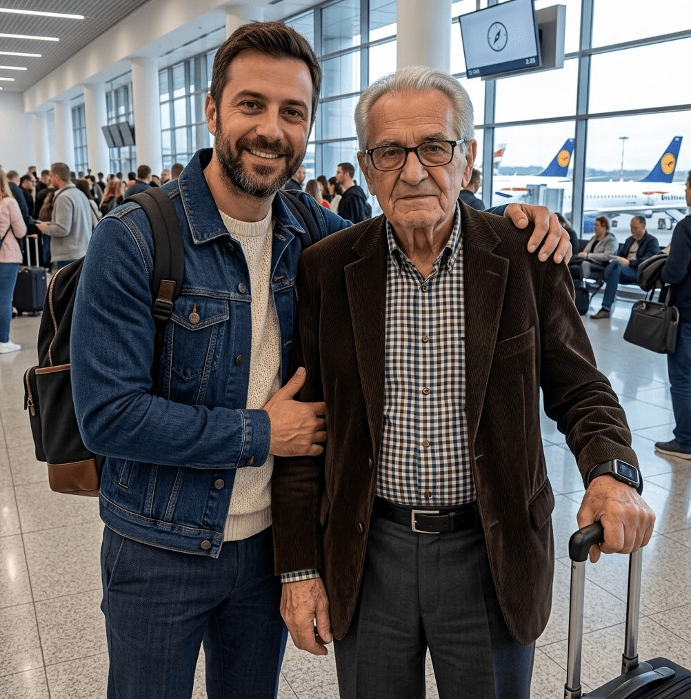Na aerodromu sam pomogao starijem čoveku — a nekoliko trenutaka kasnije uzeo je moj telefon i pozvao policiju… Kada sam saznao razlog, ostao sam bez reči - featured image