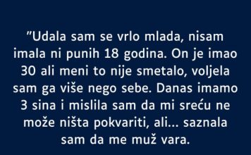 “Sa samo 18 godina udala sam se, on je duplo stariji a to mi nije smetalo tada…” “Sa samo 18 godina udala sam se, on je duplo stariji a to mi nije smetalo tada…” - featured image