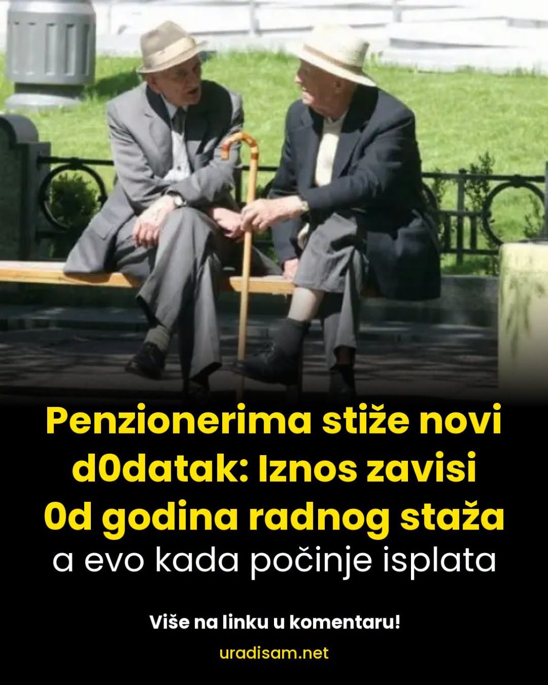 Penzionerima stiže novi d0datak: Iznos zavisi 0d godina radnog staža, a evo kada počinje isplata - content image
