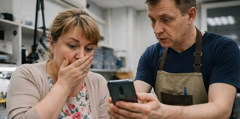 Odvela sam telefon mog preminulog muža na popravak. Htjela sam ga popraviti i dati svojoj svekrvi na korištenje, ali kada je tehničar završio posao i uključio telefon, odmah se na ekranu pojavila poruka. - featured image
